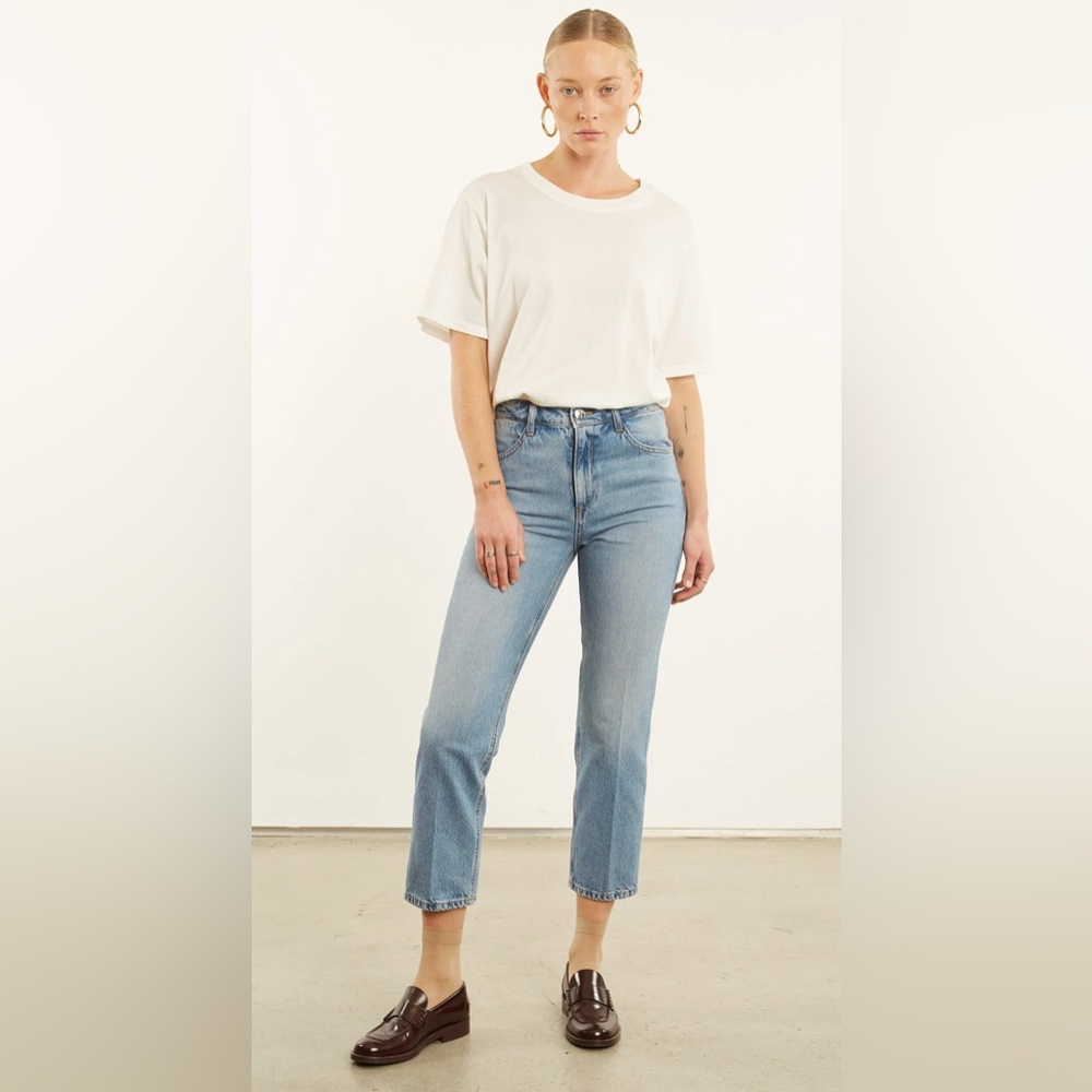 SPRWMN | Paradis Crop Straight Leg Denim Jeans Women’s Sz 25‎